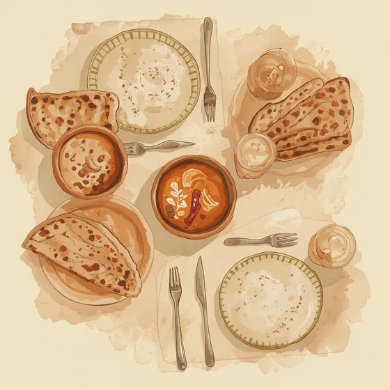 Restaurant website screenshot with food photography and an online menu.